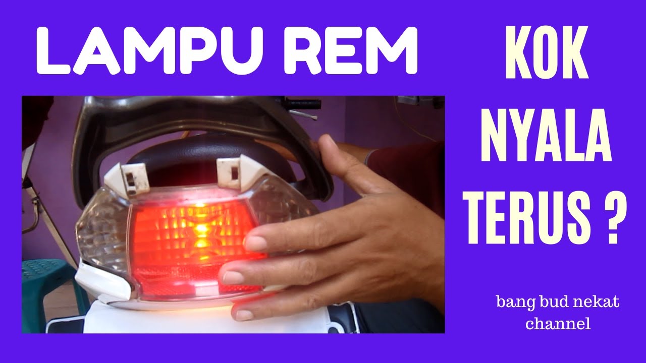 mengatasi lampu rem matic mio menyala terus
