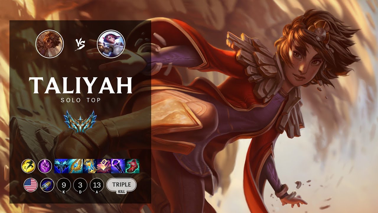 Taliyah Top vs Fiora - NA Challenger Patch 12.9