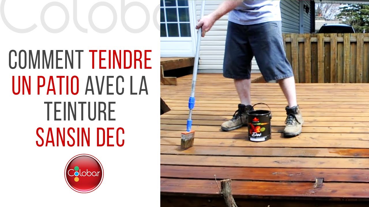 Comment teindre un patio avec la teinture Sansin DEC