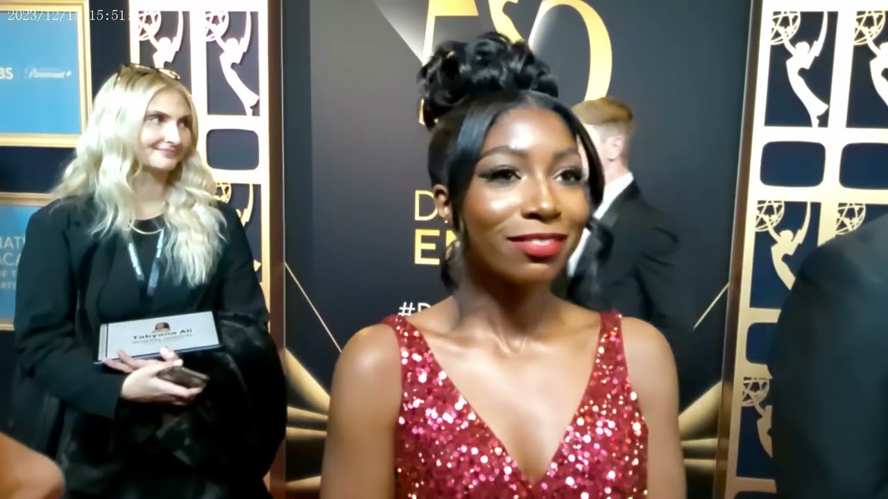 2023 Daytime Emmys - Tabyana Ali Red Carpet Interview -10th Floor Podcast