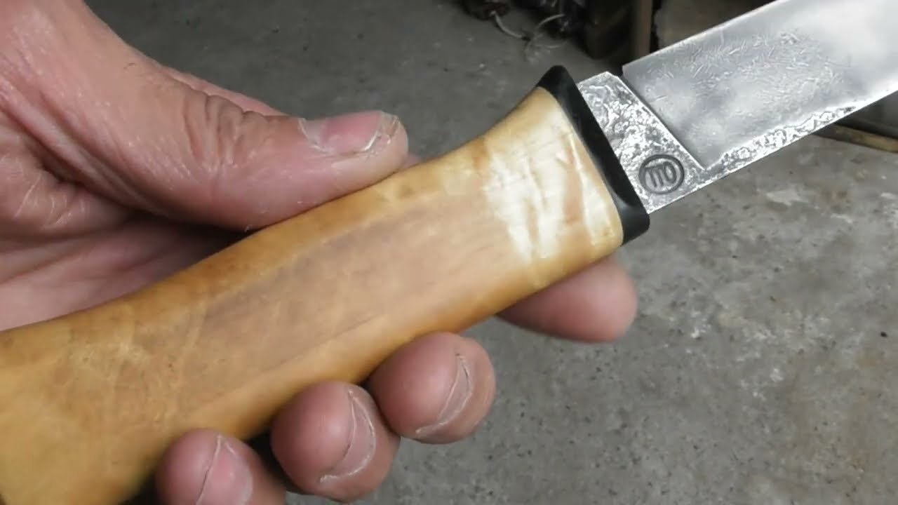 Нож из рельсовой стали часть 2