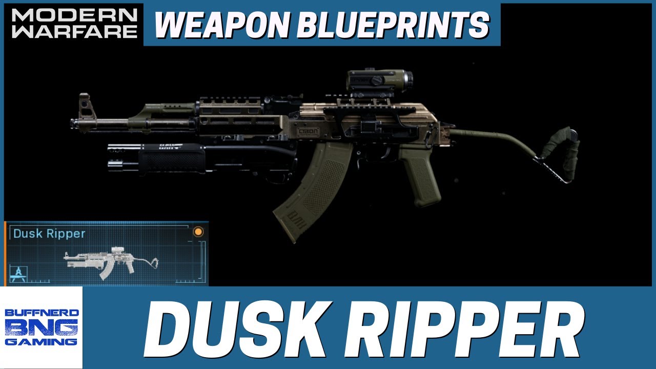 Dusk Ripper AK-47 Weapon Blueprint  - Call Of Duty Modern Warfare