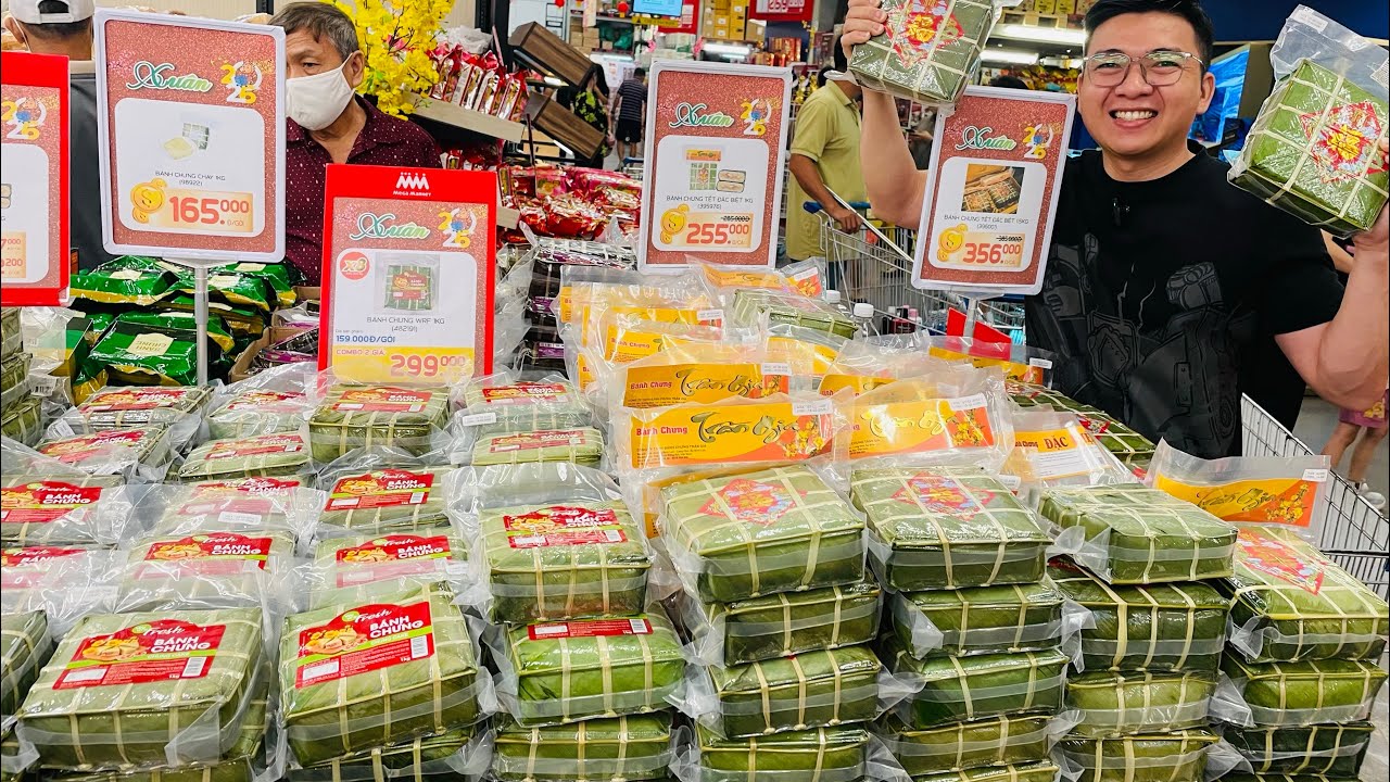 Khủng Khiếp SIÊU THỊ BÁNH TÉT Bà Con Mua Sắm Đến Khuya Giảm Giá Rất Nhiều 