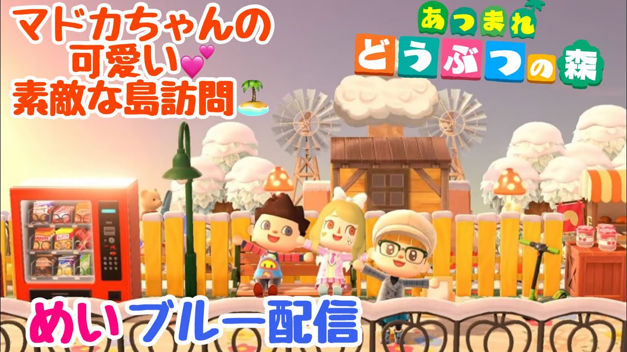 あつ森めいブルー配信！島訪問します。＃238
