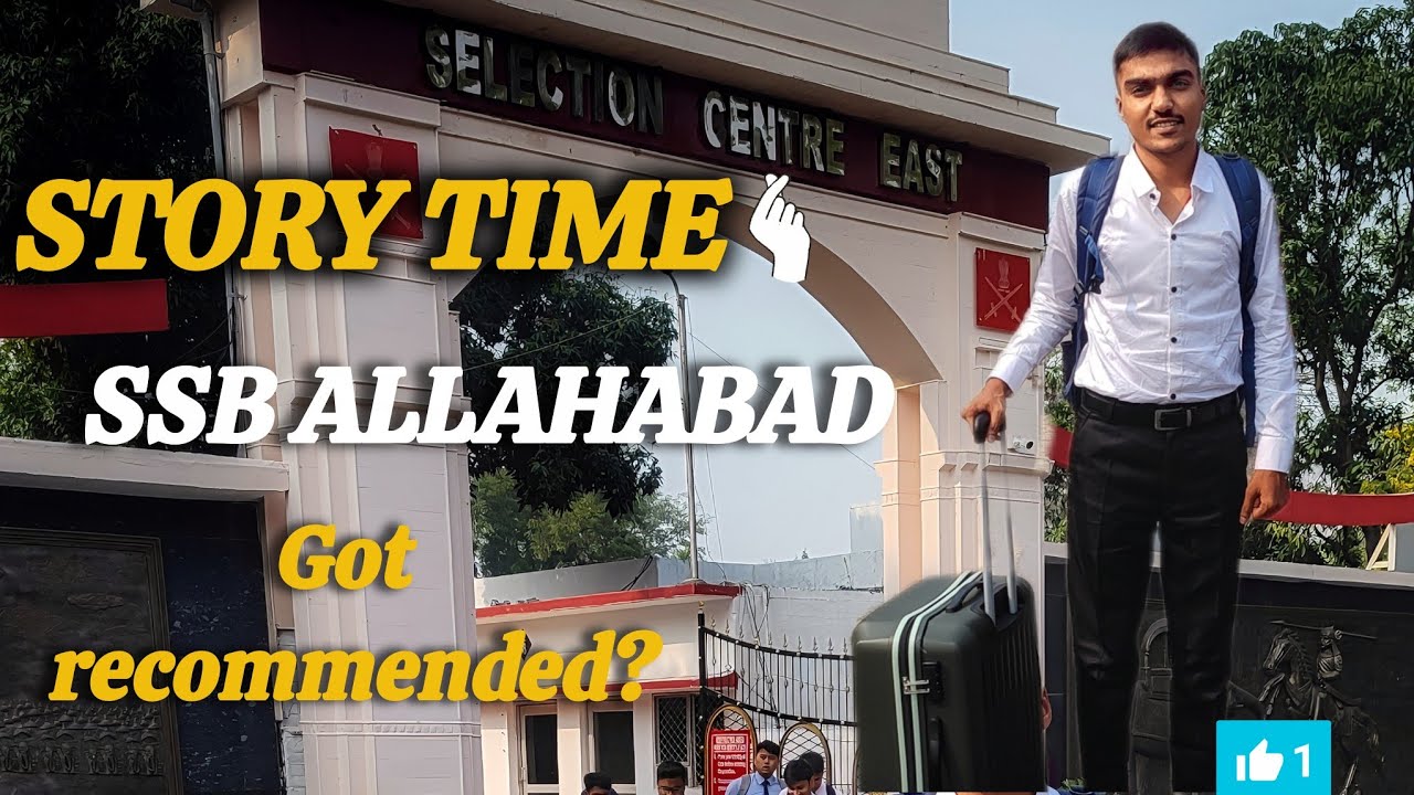 ssb allahabad vlog. Got recommended in first attempt? 