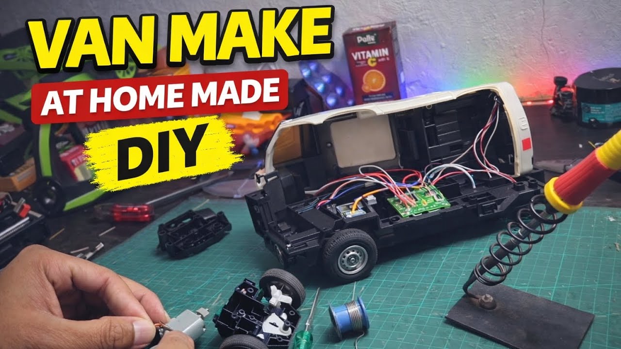 How to make a car // Building a Mini Van at Home | DIY Project 🔥 #diy #car #video 