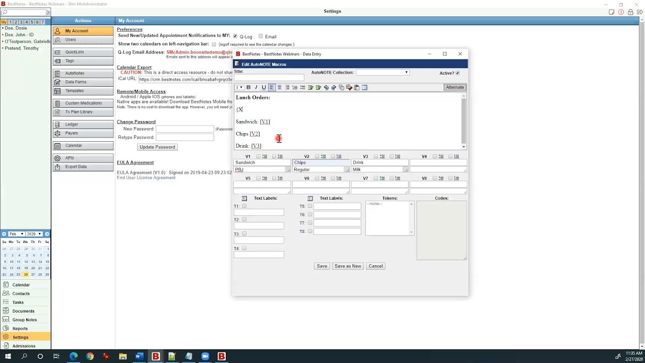 Documentation Webinar 2-27-2020
