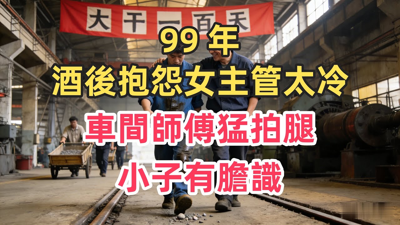 99年酒後抱怨女主管太冷！車間師傅猛拍腿：小子有膽識😆 