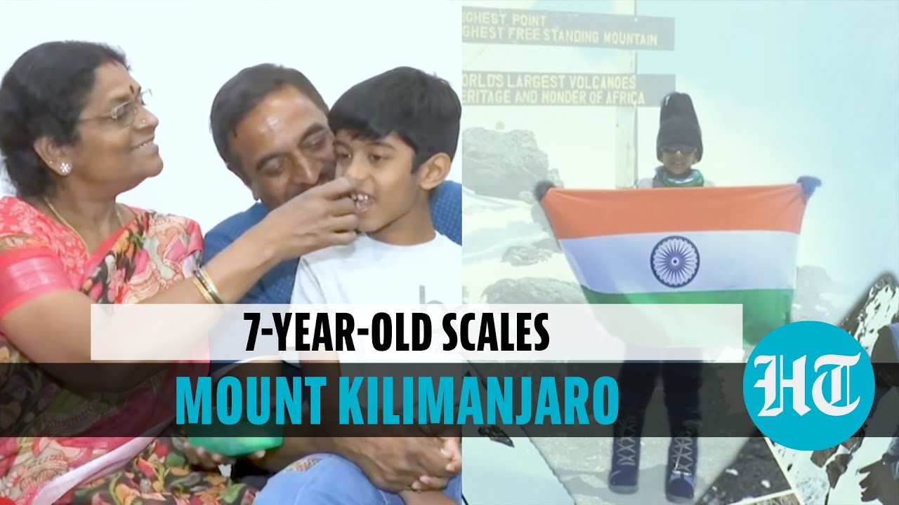 Watch: 7-year-old Hyderabad boy conquers Africa's highest peak Mt Kilimanjaro