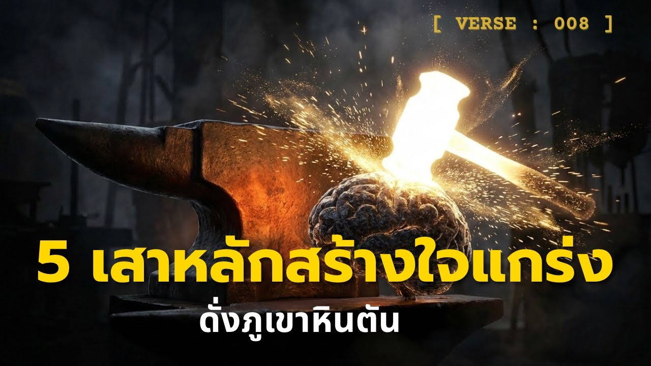 วิชาตีเหล็กสร้างใจ: 5 เสาหลักสร้างจิตที่ไม่มีวันแตกหัก EP. 008