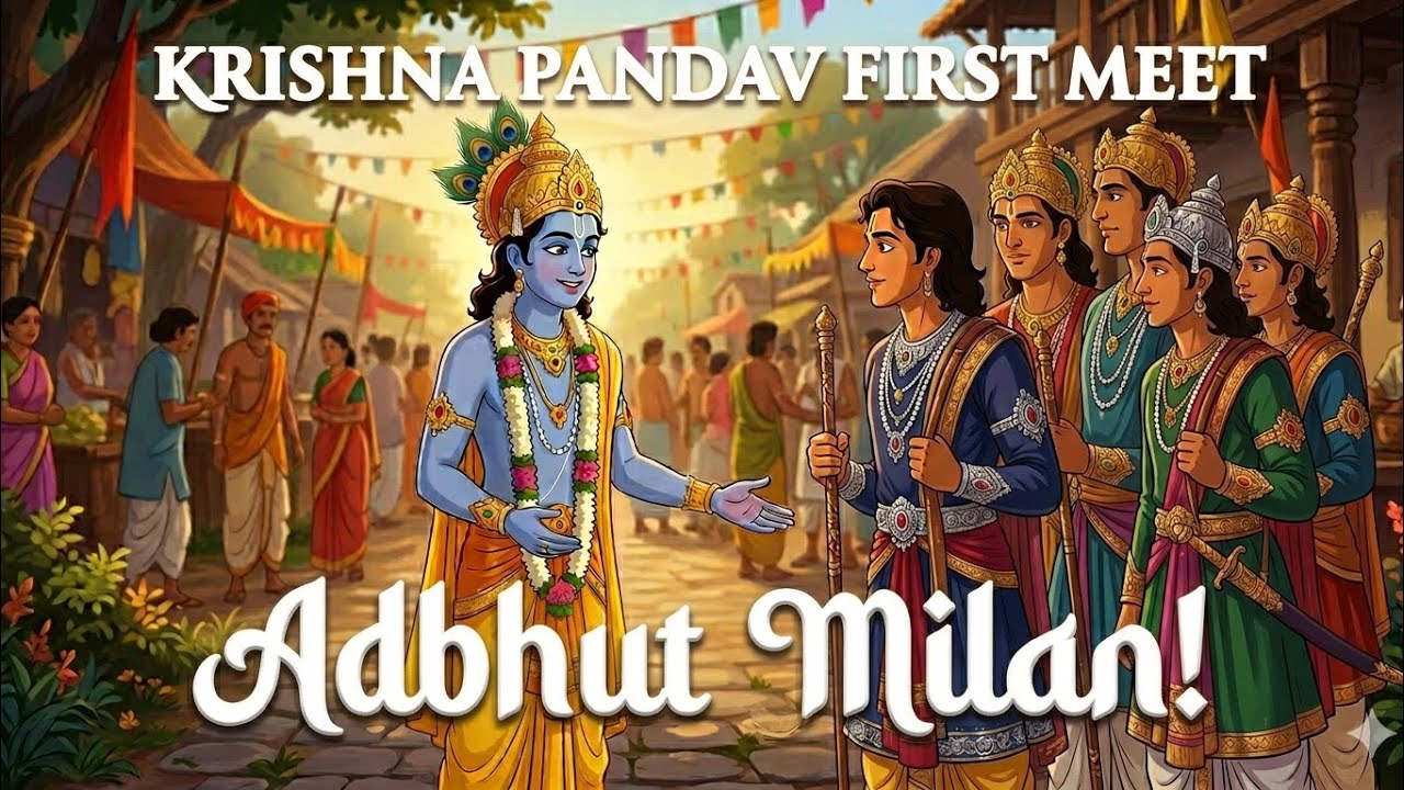 Little Krishna |Shree Krishna Aur Balram Pandabo Se Milan |Episode -22|