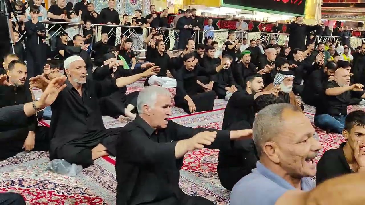 گعده للرادود أمير العارضي في موكب شباب علي بن الحسين استشهاد الامام علي بن الحسين 25 محرم 1446 هجريه