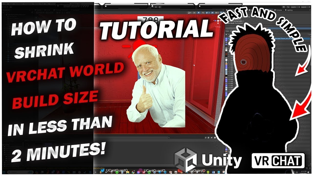 How To Lower The Build Size of Your VRChat World in less than 2 Minutes! | Unity Tutorial