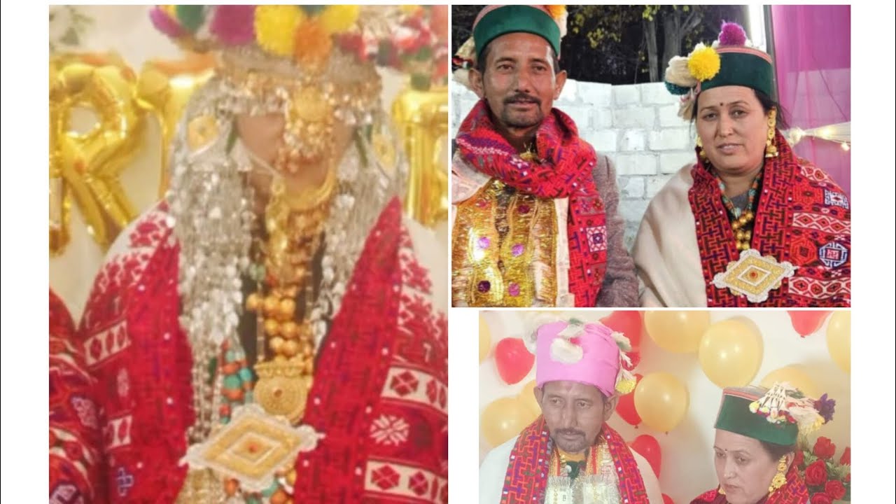 #Pinki di Marriage💃💃💃# Kinnauri weding 🎉🎉 Giaboung to Giaboung♥️♥️ !! Himachal Pradesh India 🇮🇳🇮🇳
