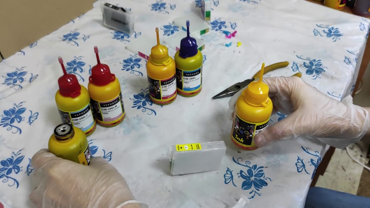 Перезаправляемые картриджи Epson P50 (ПЗК) инструкция по заправке и полезные советы