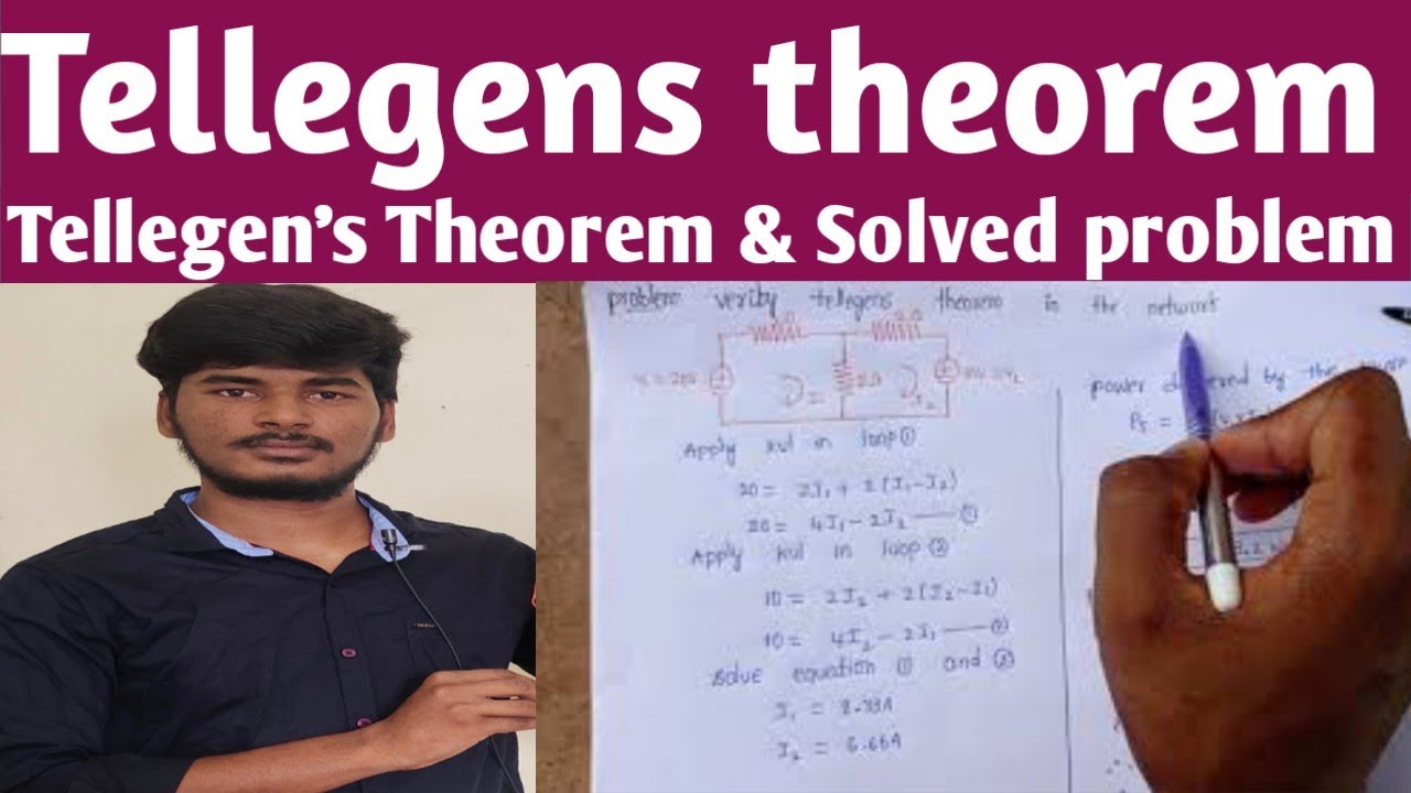 Tellegen's Theorem & solved problem || Tellegens Theorem in Network theory