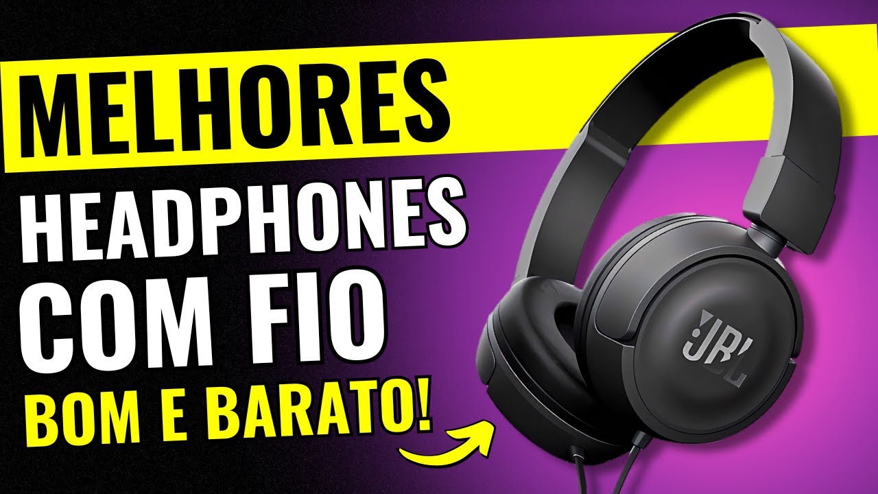 TOP 5 MELHORES HEADPHONES COM FIO BOM e BARATO Custo Beneficio 2024