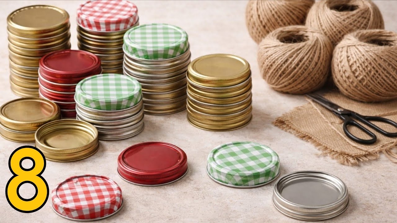Don't Throw Away Jar Lids! 8 Brilliant DIY Ideas