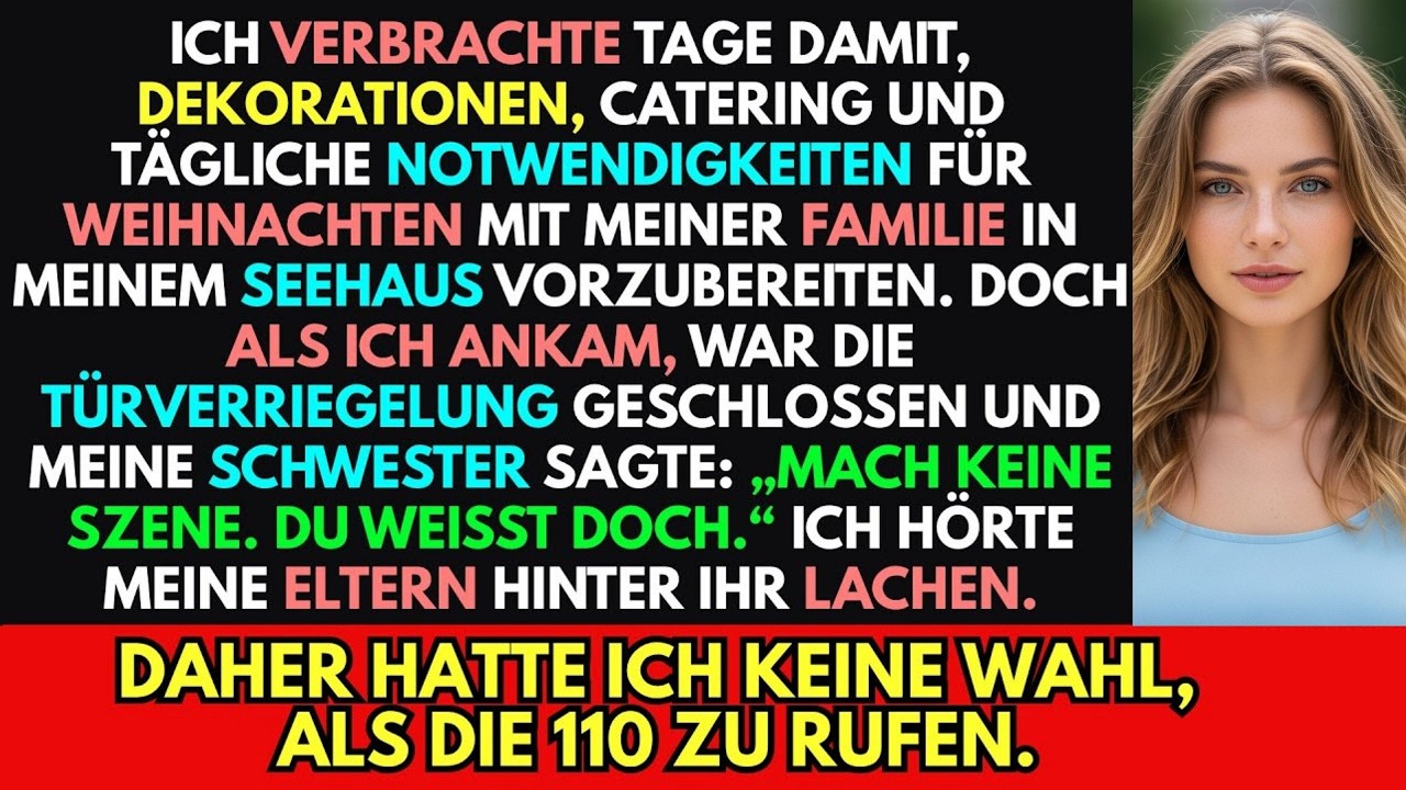 Ich habe Tage für Weihnachten mit meiner Familie vorbereitet – als ich ankam, war Tür abgeschlossen.