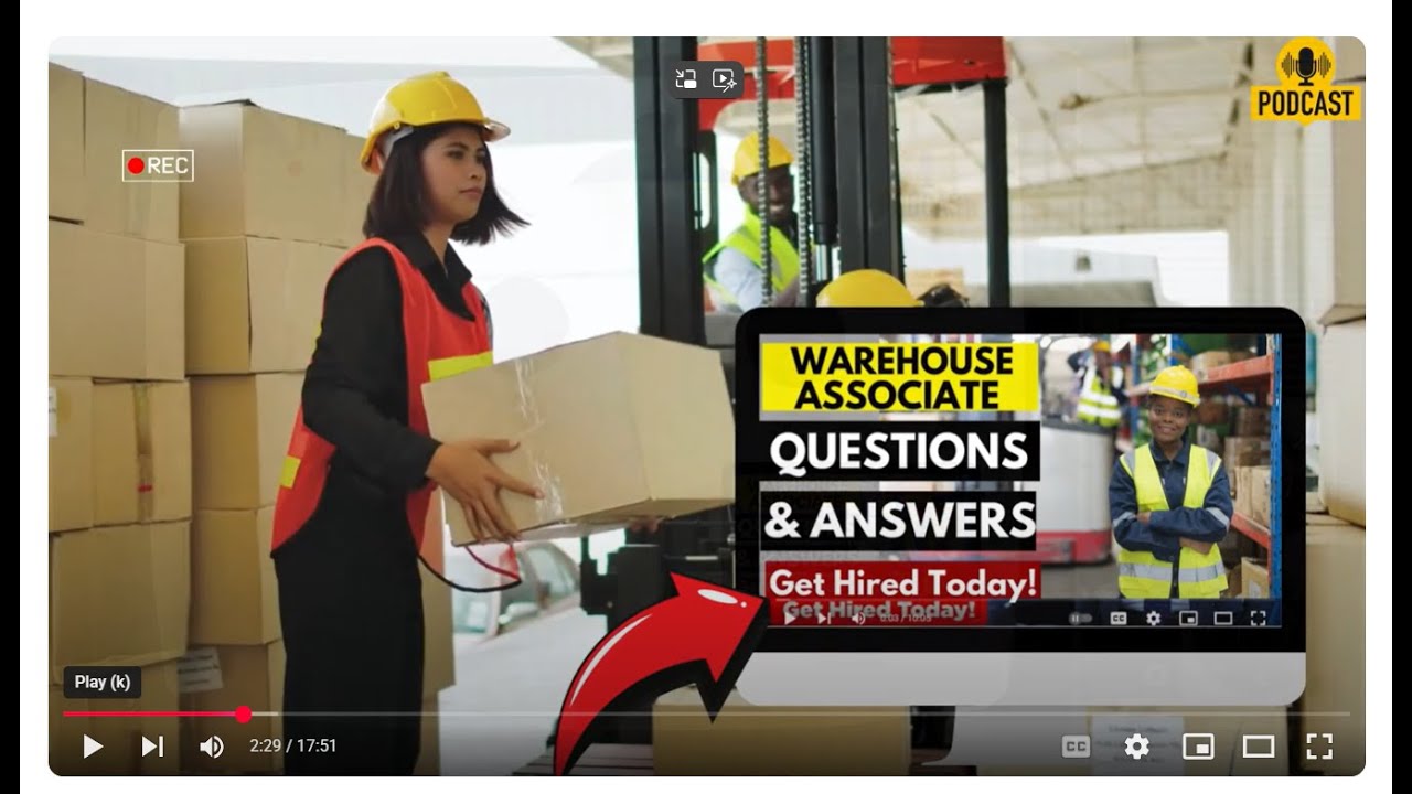 Warehouse Associate Interview Questions and Answers | How To Ace Your Interview Successfully