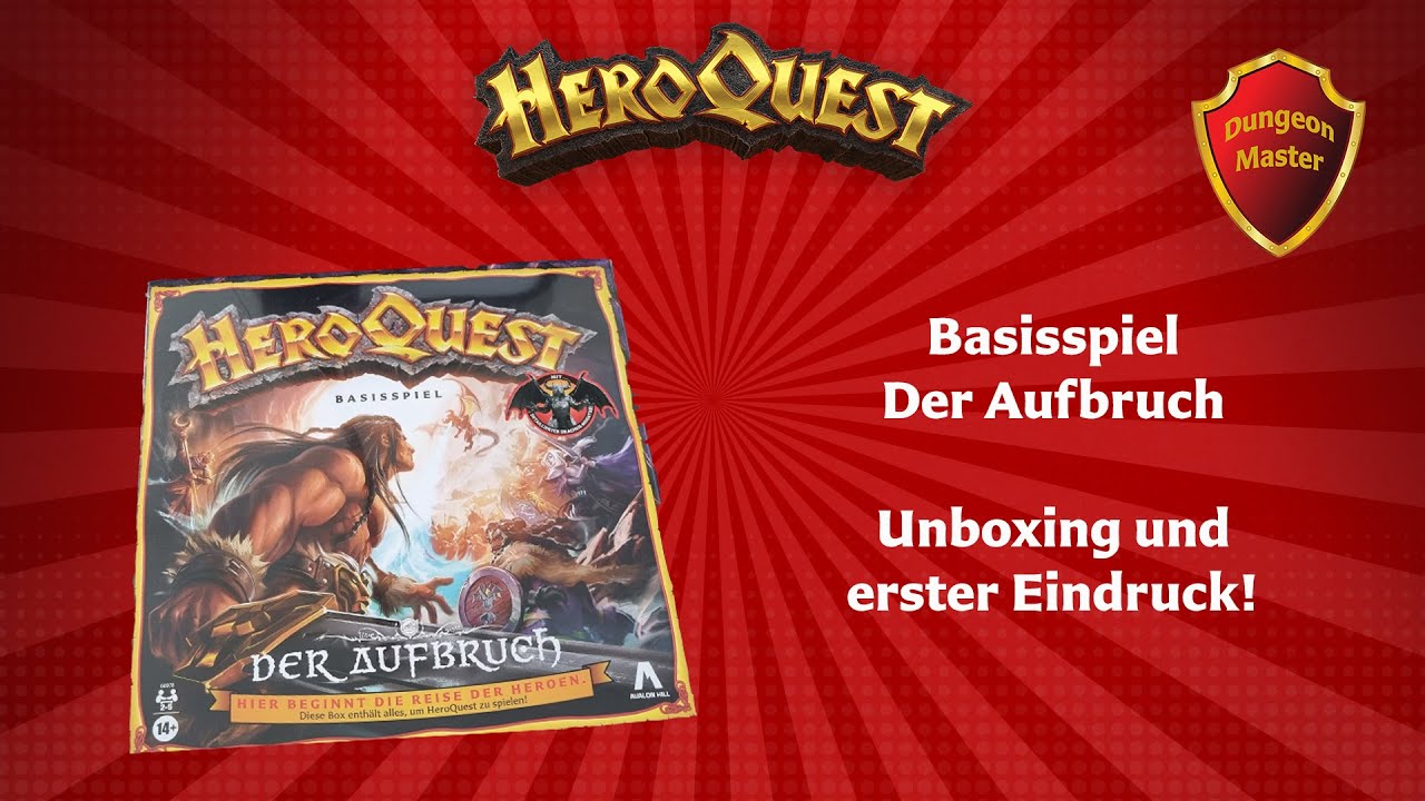 HeroQuest - Der Aufbruch - Unboxing - Das neue Basisspiel