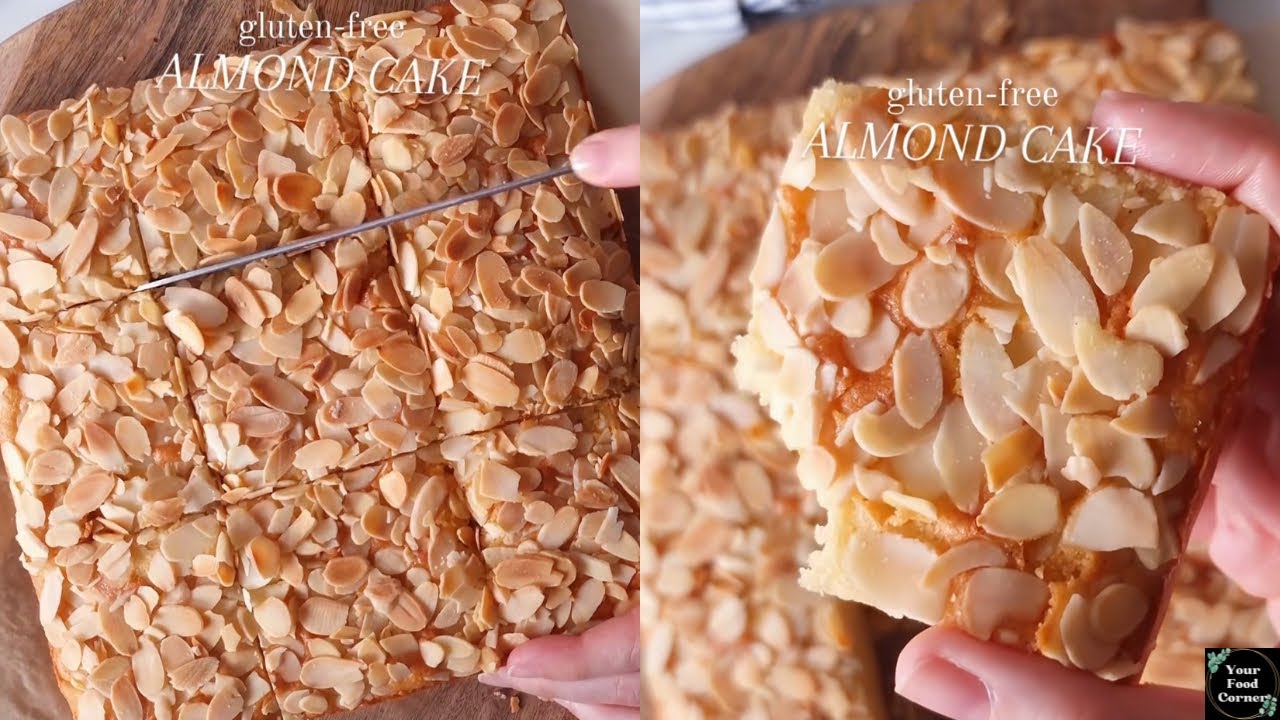 Easy Gluten free Cake that melts in your mouth! Rich, Moist and Buttery Almond Cake. Baking Recipe!