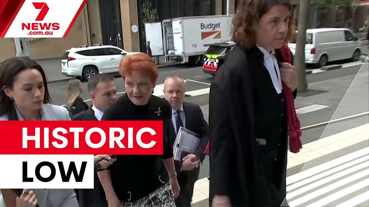 Coalition crashes to historic polling low | 7NEWS