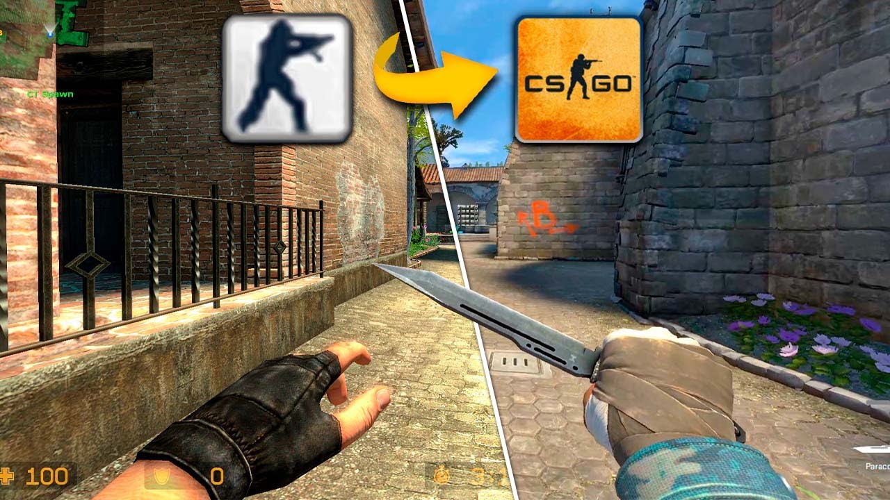 Transforme o CS: SOURCE em CS:GO com SKINS de graça.. (é perfeito)
