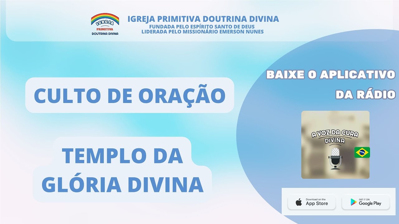 CULTO DE TERÇA FEIRA  DIRETAMENTE DO TEMPLO DA GLORIA 10-02-2025