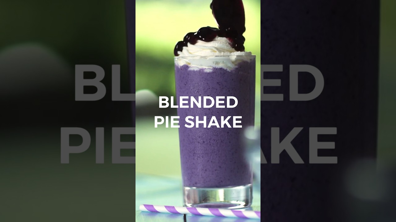 What?! Blended Pie Shake?? You wouldn&rsquo;t believe it, you have to try! #blendedpieshake #pieshake