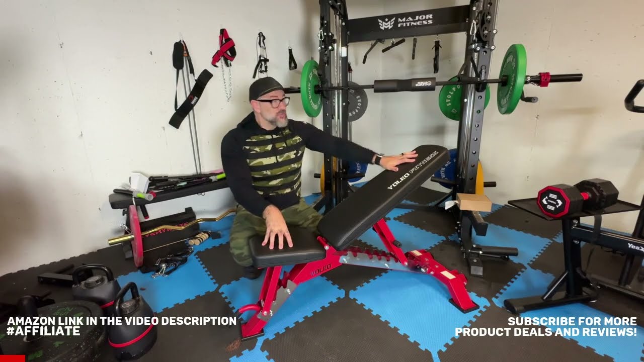 YOLEO Commercial Adjustable Weight Bench Overview | Is It Worth It? #ad #amazoninfluencer
