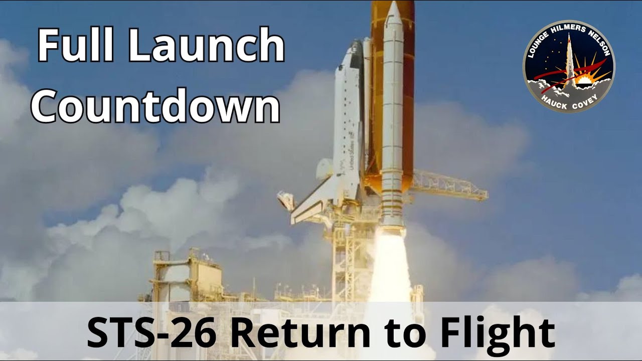 Full Launch Countdown of STS-26 | Space Shuttle Return to Flight Mission