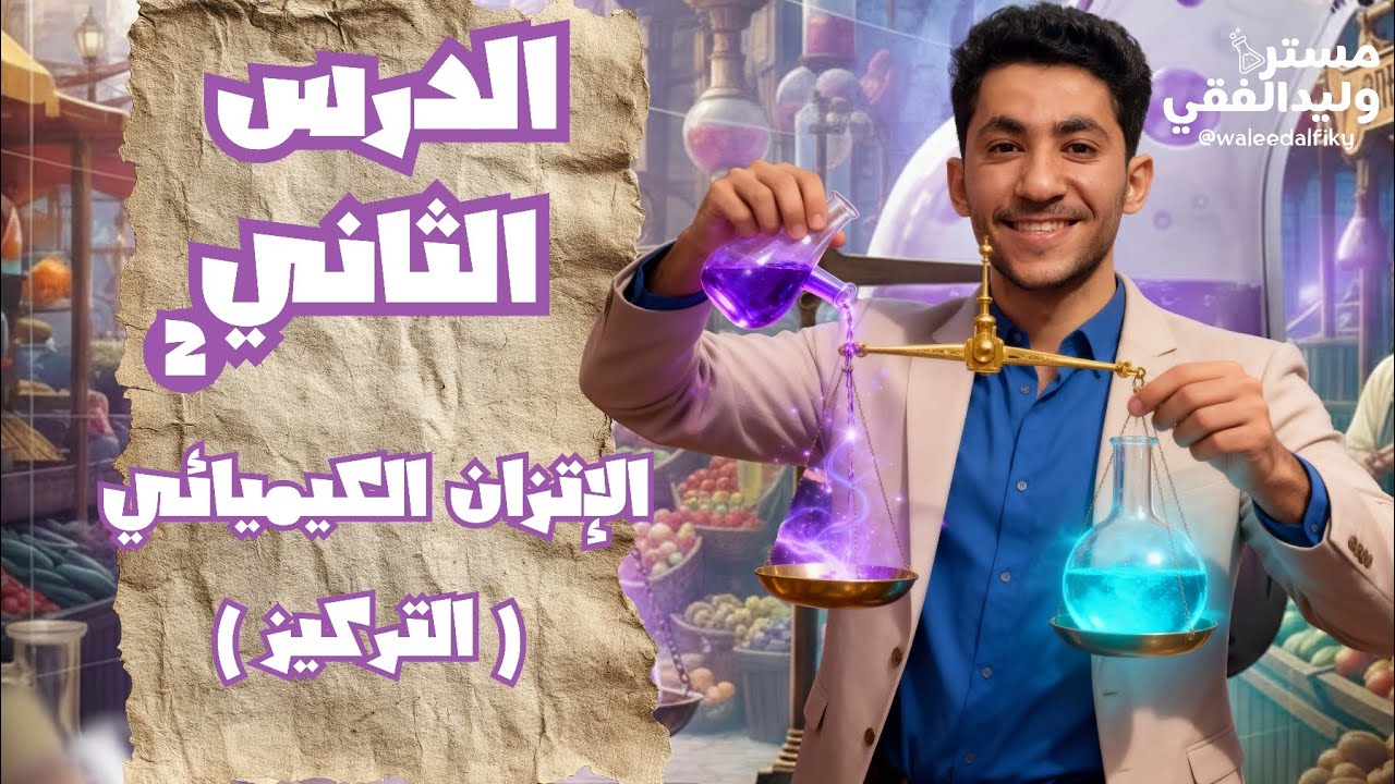 حل كتاب الأيزو 2026 ( الباب الثالث ) الاتزان الكيميائي الدرس الثاني ( التركيز )
