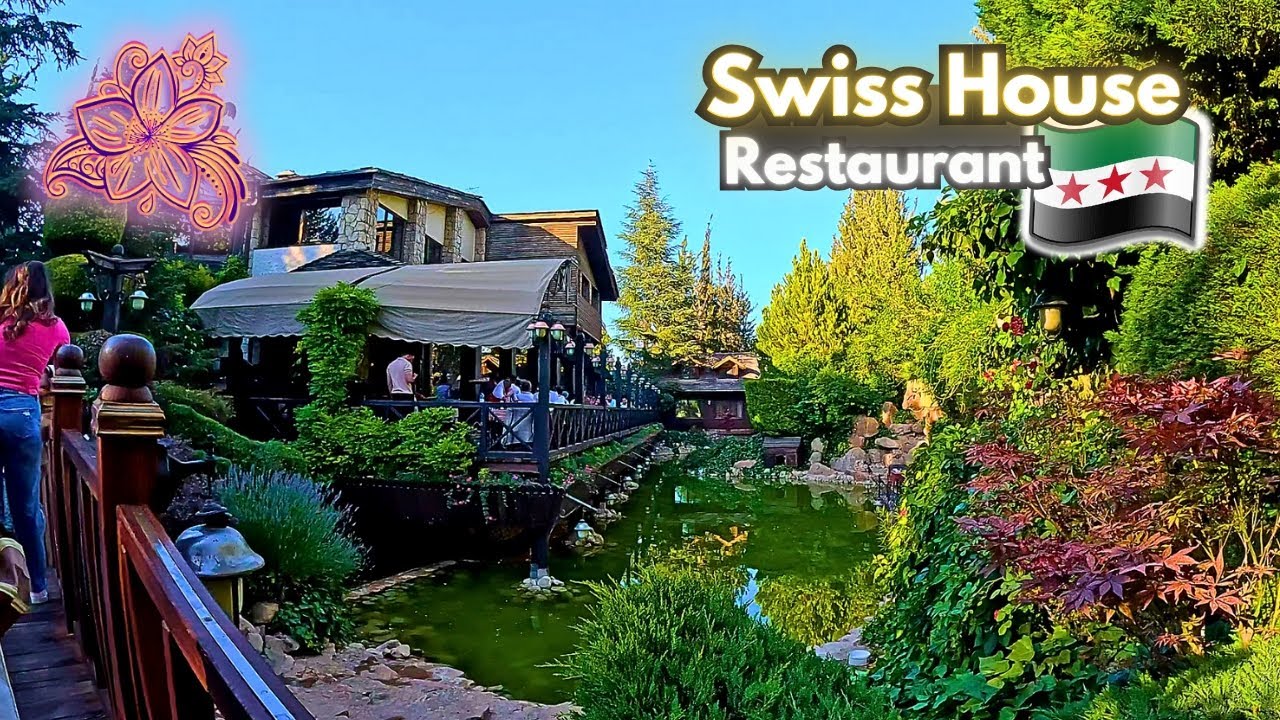 Damascus Walking Tour 🌸 | June 2025 | Swiss House Restaurant جولة في مطعم البيت السويسري