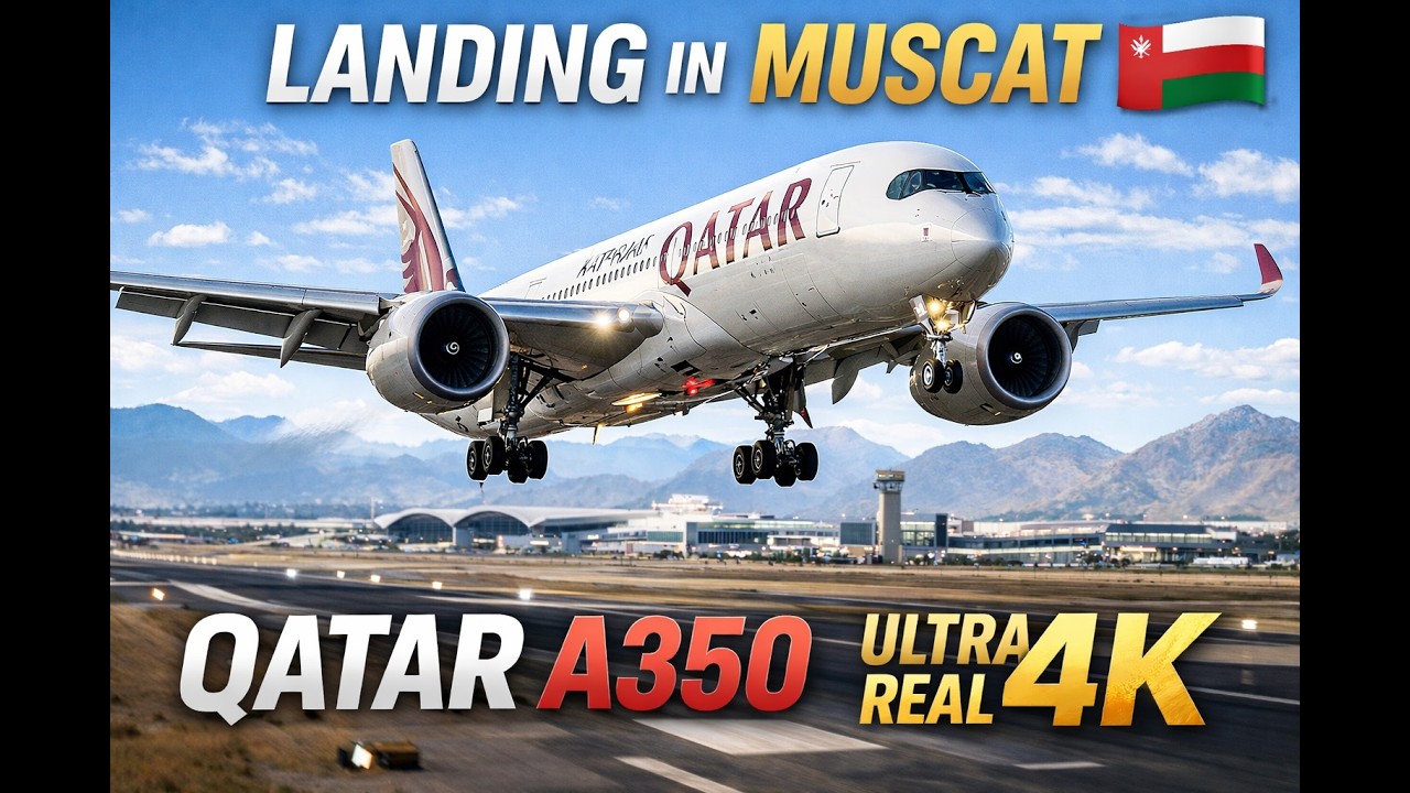 Cinematic Landing at Muscat International Airport FS2024
