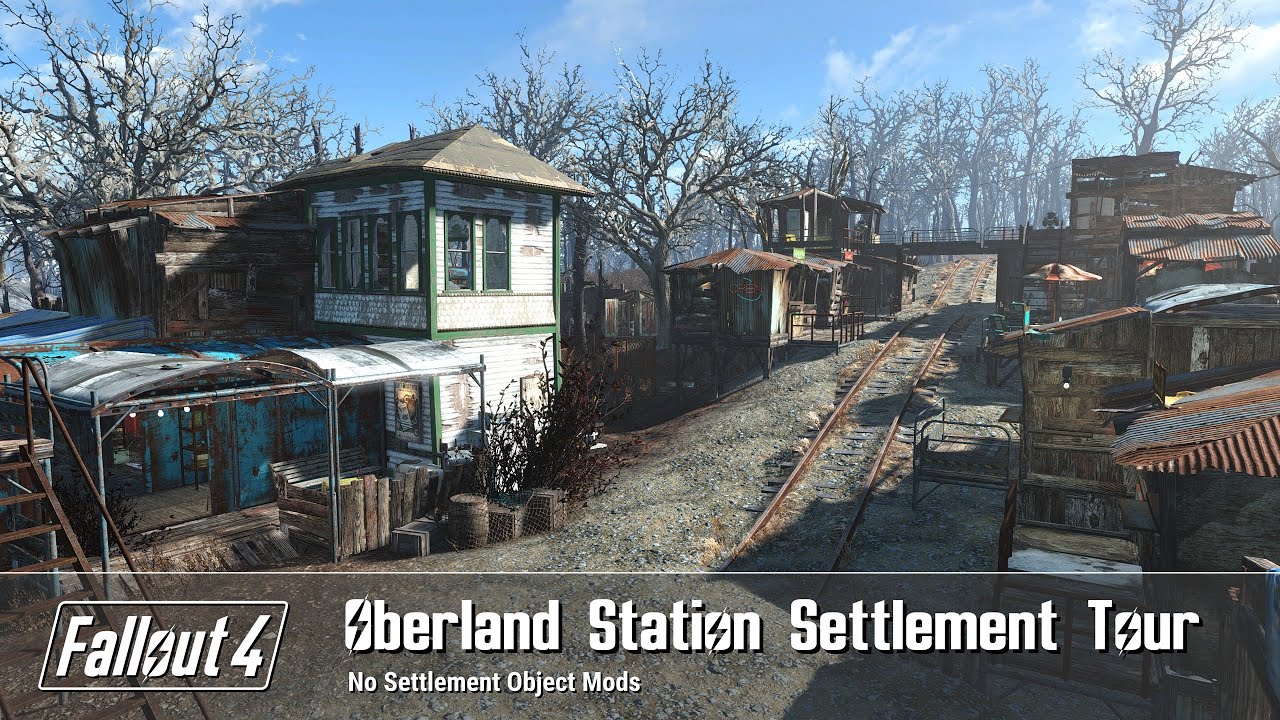 Fallout 4 - Oberland Station Settlement Build Tour