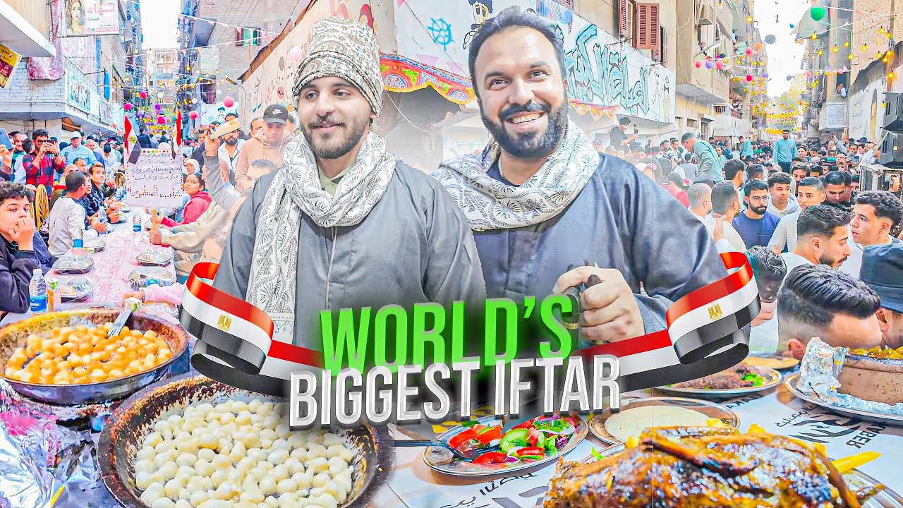 World's Biggest Iftar Gathering in Egypt 🇪🇬 Local Egyptian Food & Culture 😋 Oldest Market