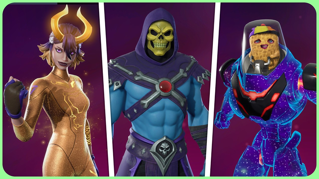 ALL Cosmetics Added in Fortnite: Runners! (Skeletor, The Burnt Peanut, & More)