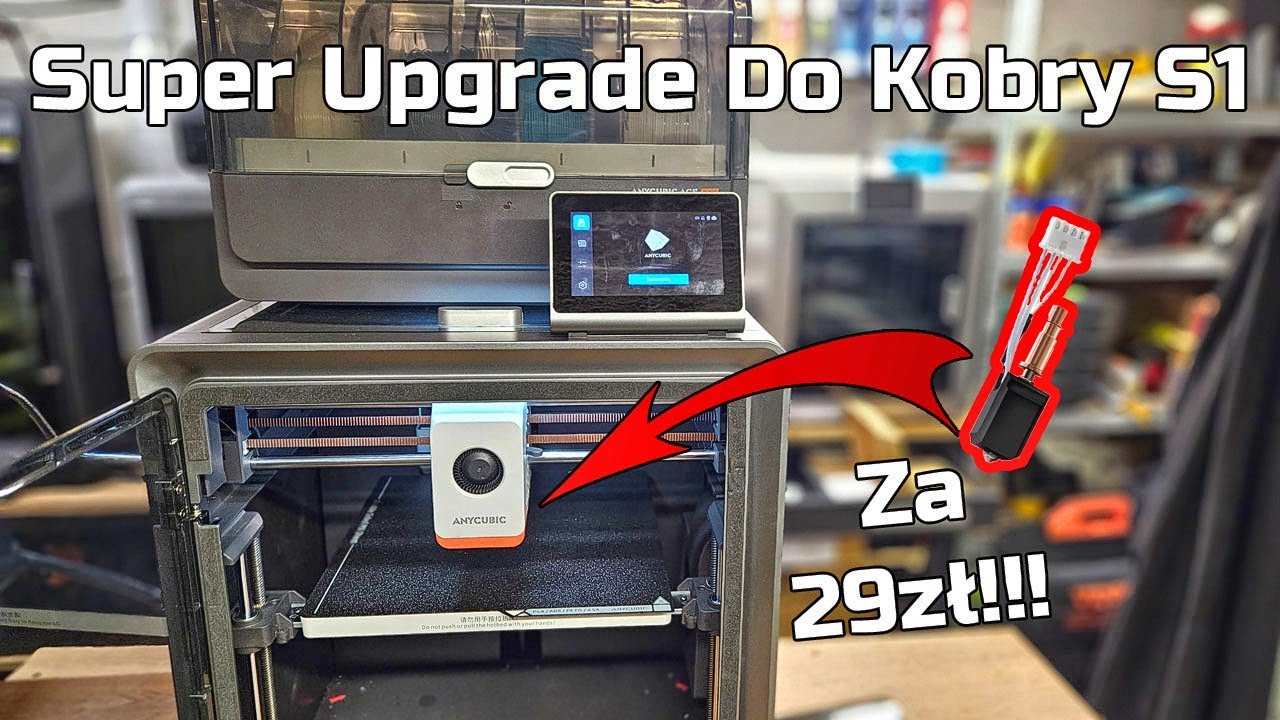 Ulepszony HOTEND z Mocniejszą Grzałką i Hartowaną Dyszą do Anycubic Kobra S1 + dysza 0.6mm i 0.8mm