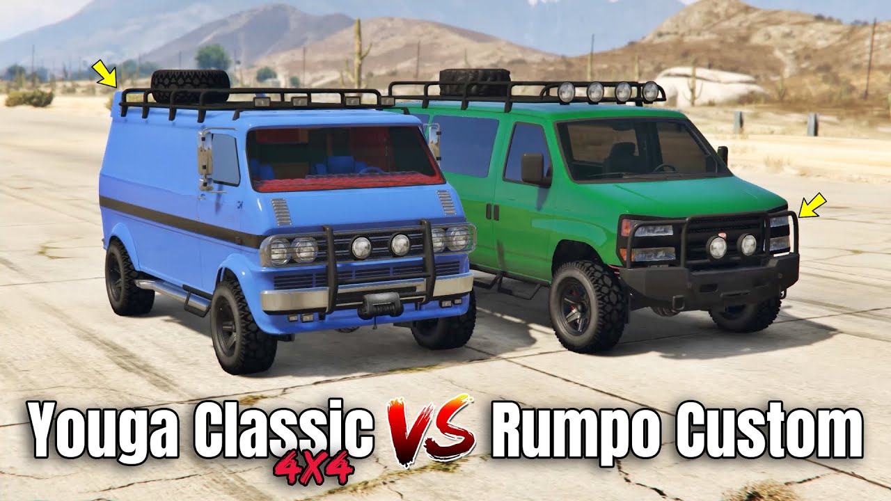 GTA 5 ONLINE - YOUGA CLASSIC 4x4 VS RUMPO CUSTOM (WHICH IS BEST?)