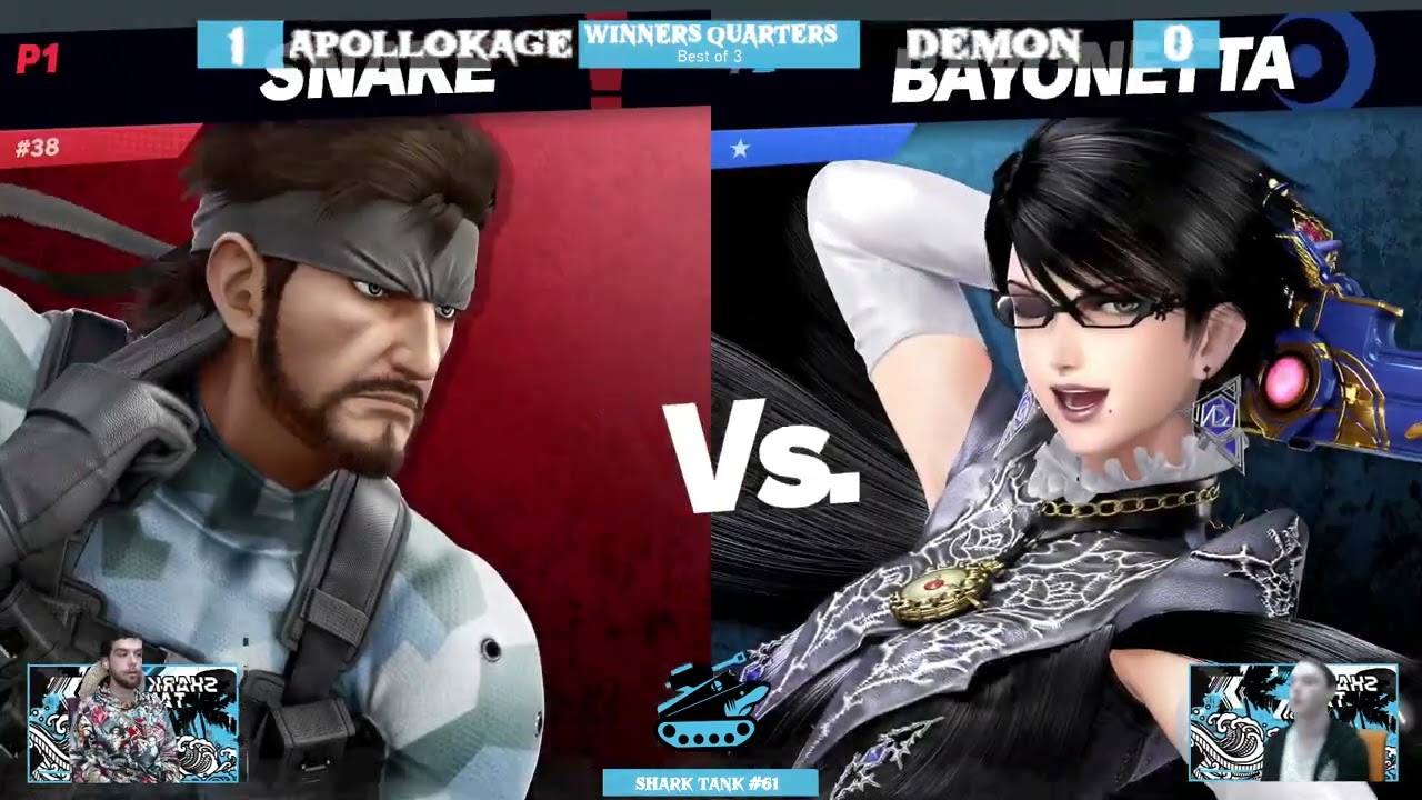 Shark Tank  #61 Winners Quarter Final LG  ApolloKage (Snake) Vs  Demon (Bayonetta)   SSBU Tournament