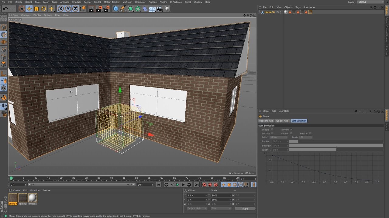 Cinema 4D Tutorial - How to Texture a House