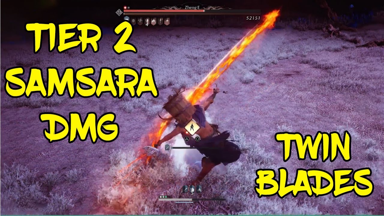 Infernal Twinblades Tier 2 Samsara Damage Showcase - Where Winds Meet