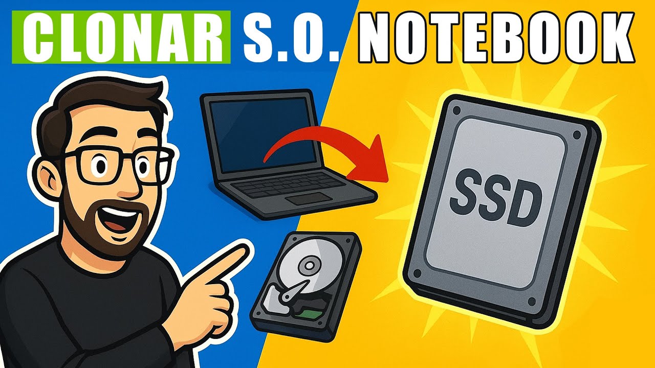 Como clonar HD ou SSD do notebook fácil e rápido [Não precisa formatar] (Passo a passo)