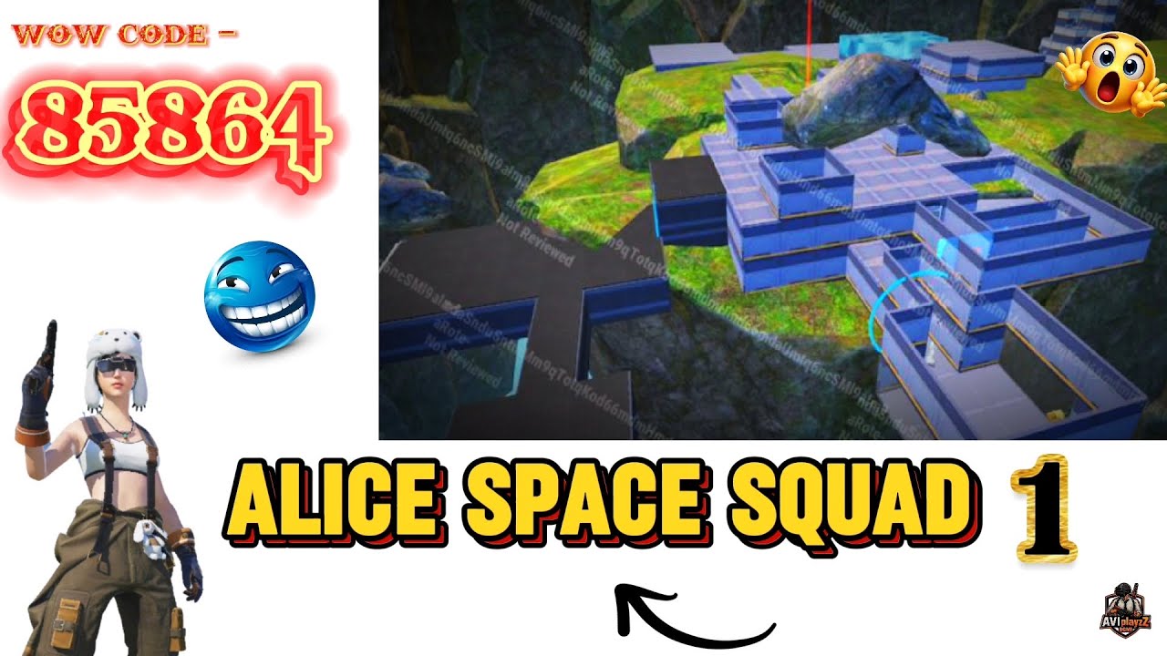 CODE - 85864 😱 BGMI WOW Mode parkour map / Alice Space Squad 1 Full Guide | New Space Adventure Map