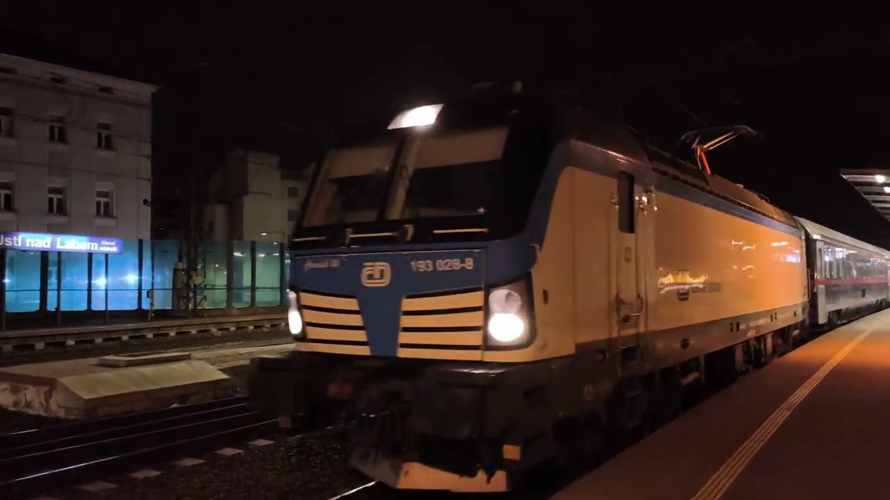 Hlášení příjezd a odjezd pro vlak NJ 457 NightJet