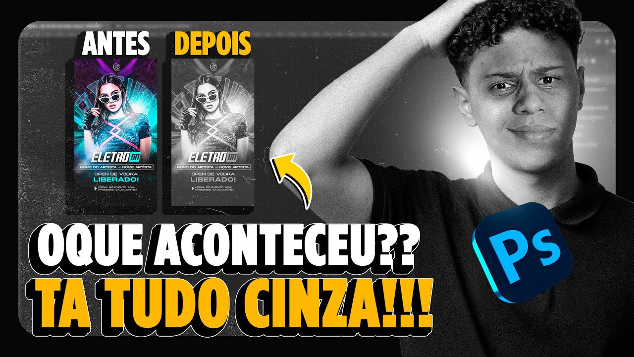 COMO RESOLVER: Photoshop ficou CINZA do nada?