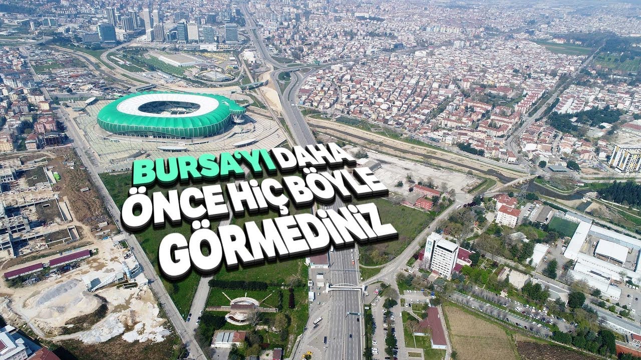 Bursa’nın Boş Meydan ve Caddeleri Havadan Görüntülendi