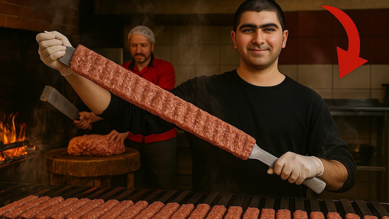 Slicing the World’s Longest Kebab with a Sword – Bonab Feast