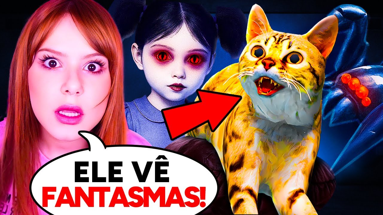 CUIDEI DE UM GATO QUE PODE VER FANTASMAS